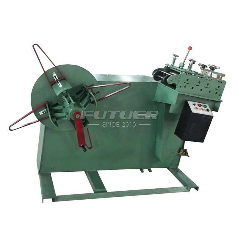 Flush hinge straightening machine