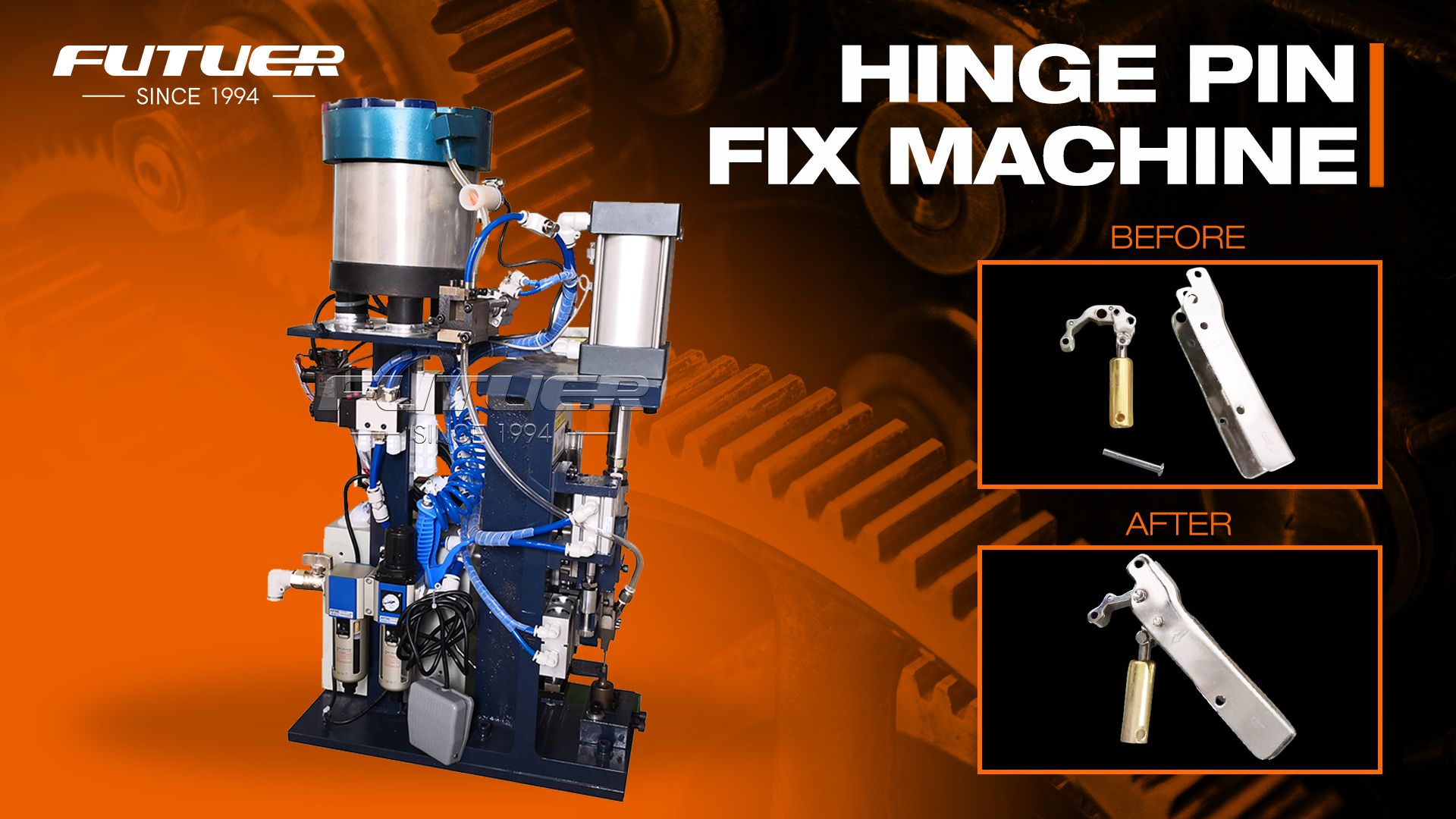 Hing pin fix machine