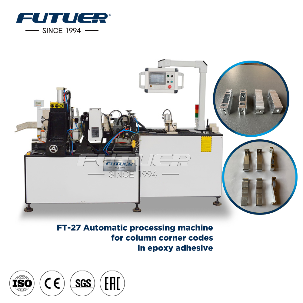 FT-27 Automatic processing machine for column corner codes in epoxy adhesive