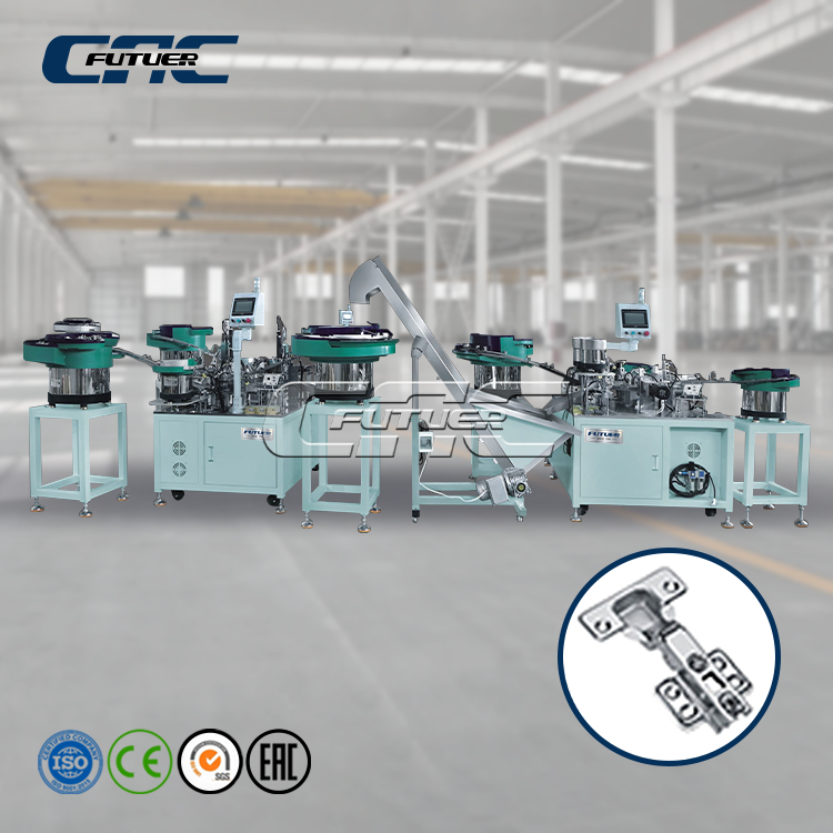 Two pins one-way normal hinge full automatic assembly machine