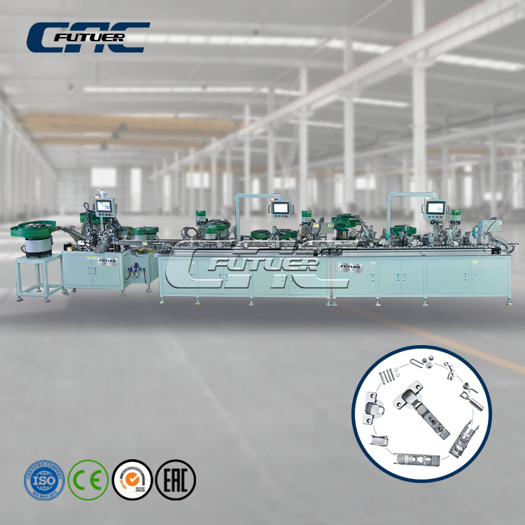 Hydraulic hinge automata line