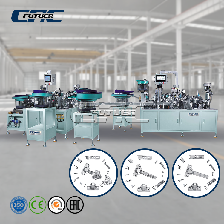 Hydraulic hinge automata line