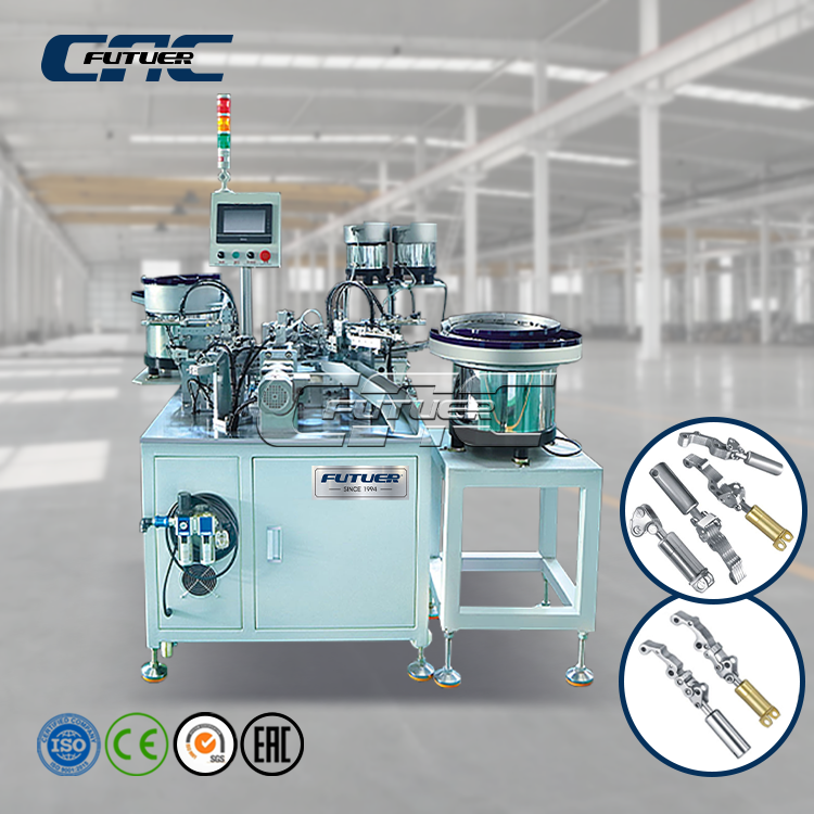 Hinge full automatic machine for two/three connection hydraulic pump pin fixing