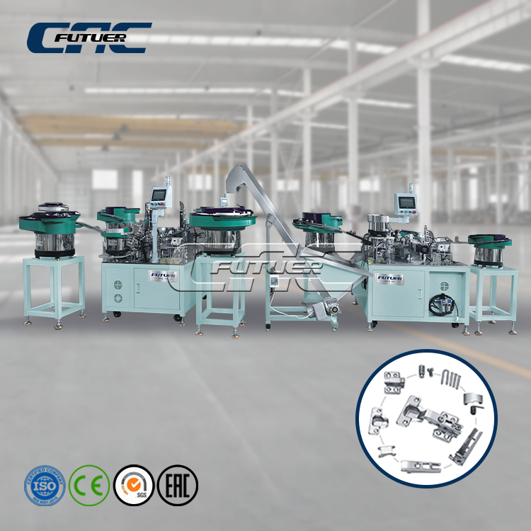 Three pins one-way normal hinge full automatic assembly machine